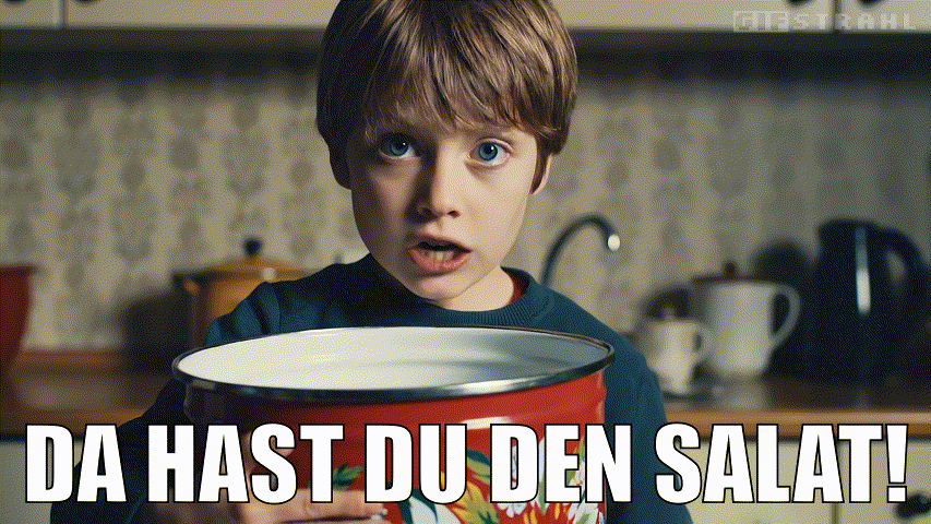 Da hast du den Salat!