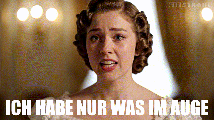 Ich habe nur etwas im Auge