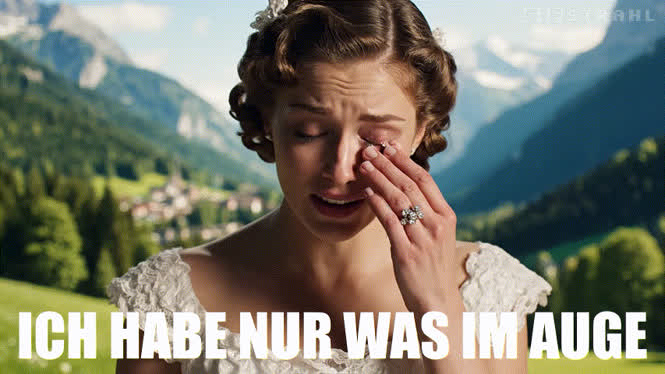 Ich habe nur etwas im Auge