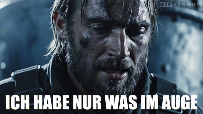 Ich habe nur etwas im Auge