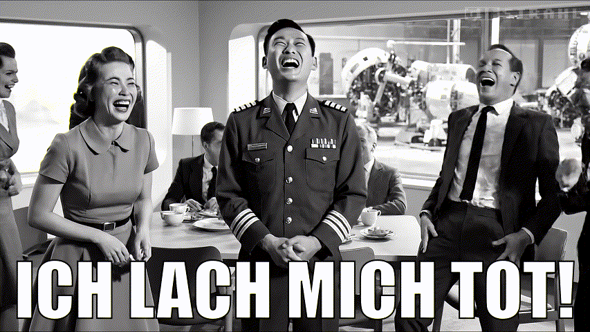 Ich lach mich tot!