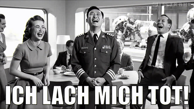 Ich lach mich tot!