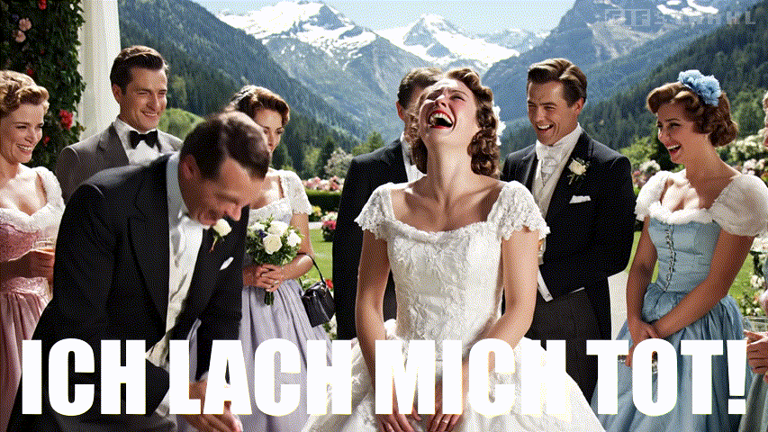 Ich lach mich tot!