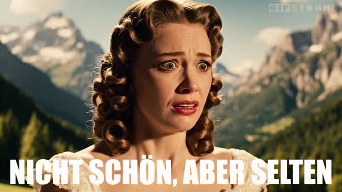 Nicht schön, aber selten