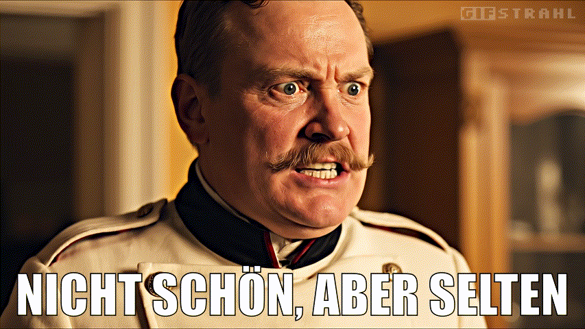 Nicht schön, aber selten