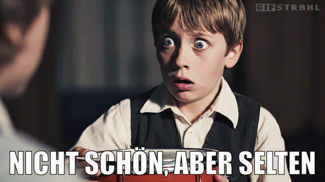 Nicht schön, aber selten