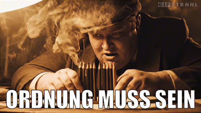 Ordnung muss sein