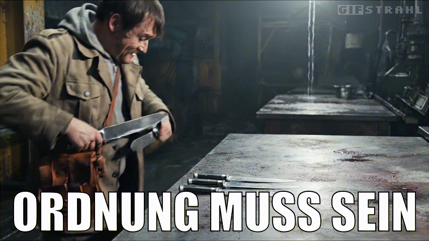 Ordnung muss sein