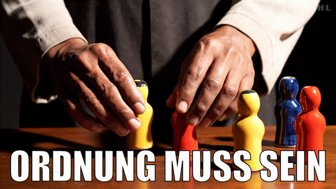 Ordnung muss sein