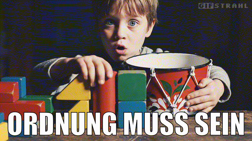 Ordnung muss sein