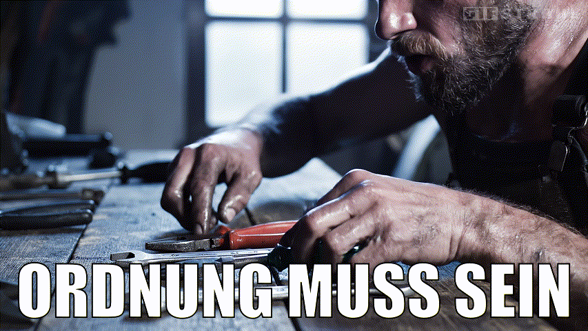 Ordnung muss sein