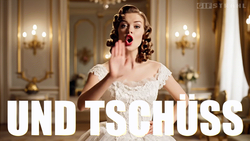 Und tschüss
